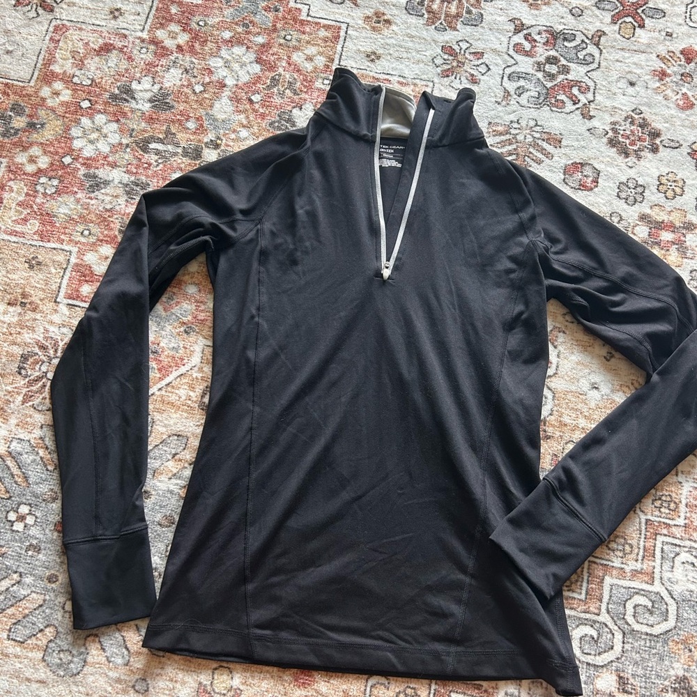 Women's Black Quarter-Zip Top